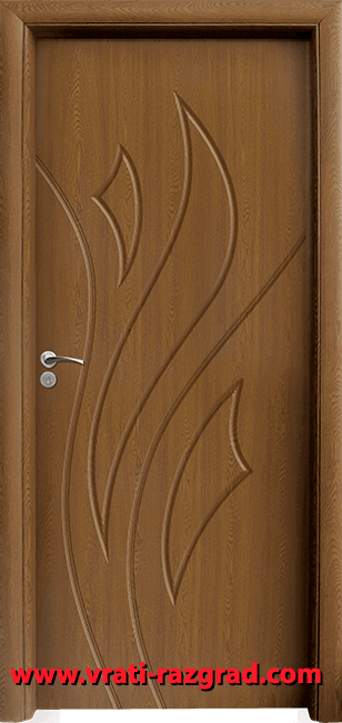 Интериорна HDF врата, модел Стандарт 033-Р, Златен дъб